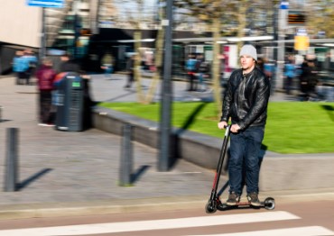 Elektrische step in Rotterdam
