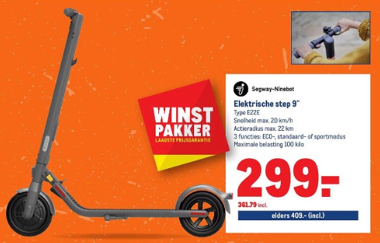 Makro e-step aanbieding