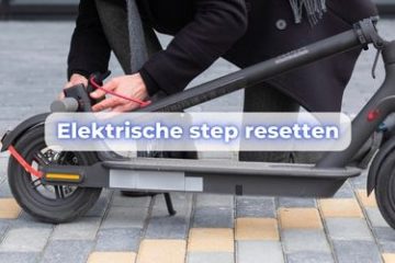 elektrische step resetten